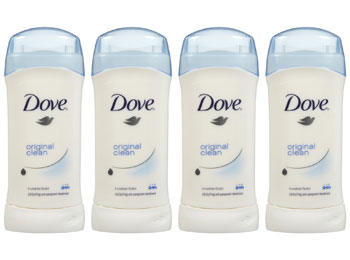 Dove Invisible Solid Classic Clean 2.6 oz - 4 Pack