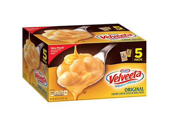 Kraft Velveeta Shells and Cheese Original 12 OZ / 5 Pack.